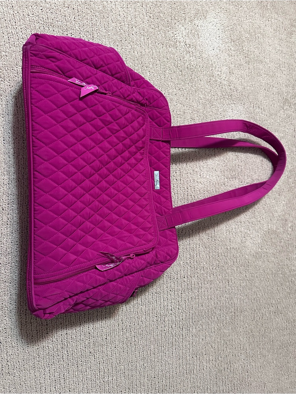 Vera Bradley Bright Magenta Quilted Tote